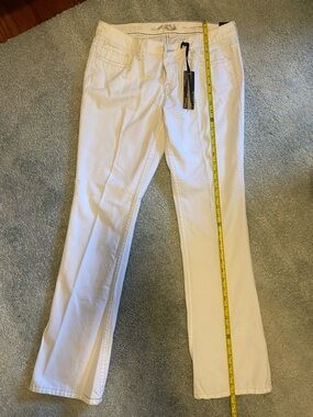Express White Boot Cut Jeans